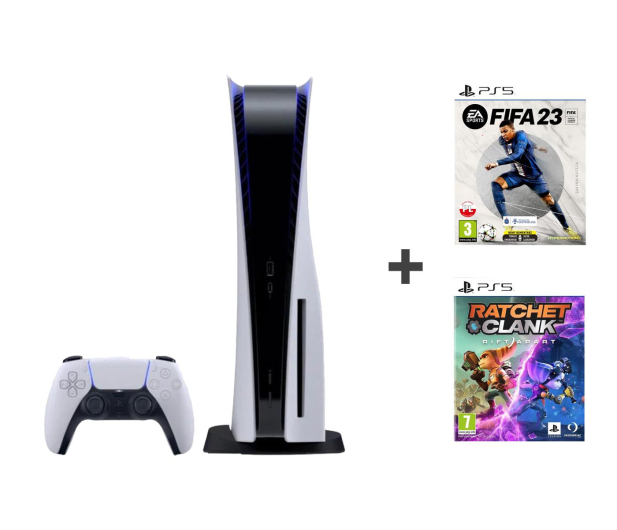 Sony PlayStation 5 + FIFA 23 + Ratchet & Clank Rift Apart - 1078038 - zdjęcie